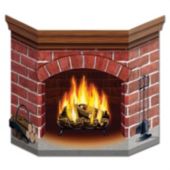 Christmas Fireplace Scene Setter Kit