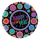 New Year’s Eve Countdown 7” Square Plates
