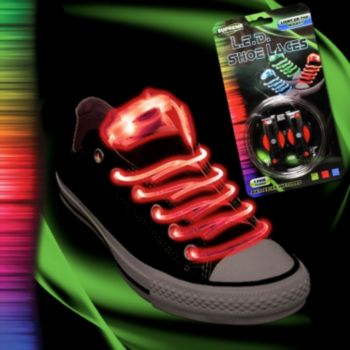 neon red shoe laces