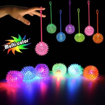 LED Jelly Spike YoYo Balls-12 Pack | Windy City Novelties